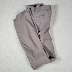 Wrangler Outdoor Utility Pants Mens 30/32 Taupe Gray Nylon Stretch Cargo Hiking